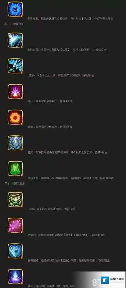 仙剑奇侠传手游援护技能有哪些 有什么用