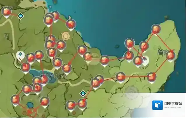 原神日落果采集路线分享