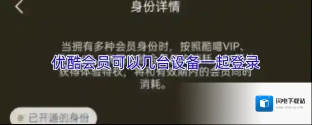 优酷会员可以几台设备一起登录
