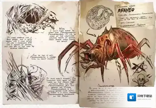 方舟生存进化手机版蜘蛛怎么驯服 蜘蛛代码属性介绍