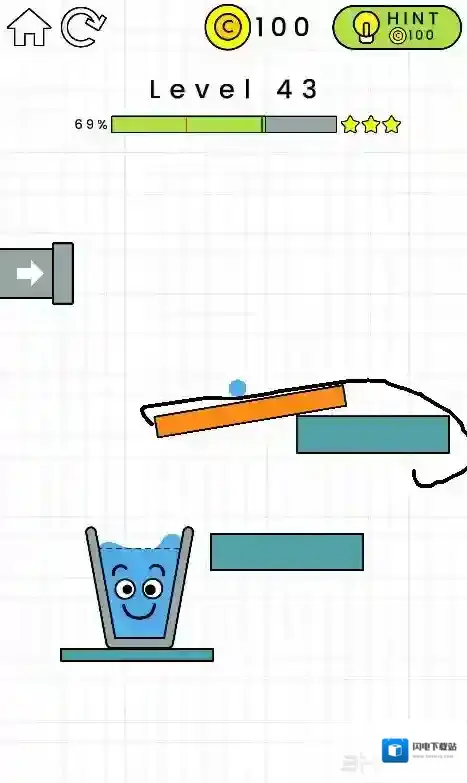 快乐玻璃杯43关怎么过 HappyGlass第43关三星通关攻略