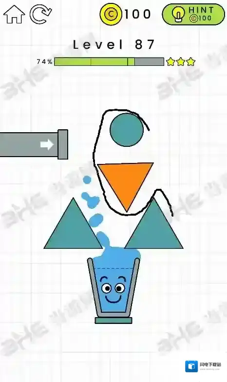 快乐玻璃杯87关怎么过 HappyGlass第87关三星通关攻略