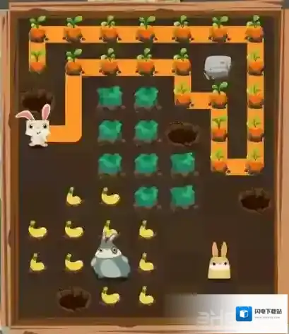 兔子复仇记兔子洞里34关怎么过 第三章第34关三星图文攻略